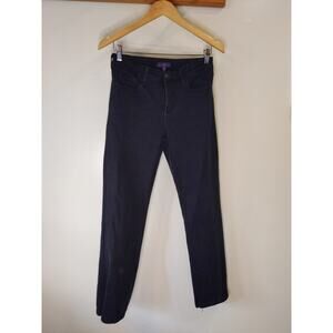 NYDJ Not Your Daughter's Jeans Skinny Lift Tuck Technology Black 8P Petite